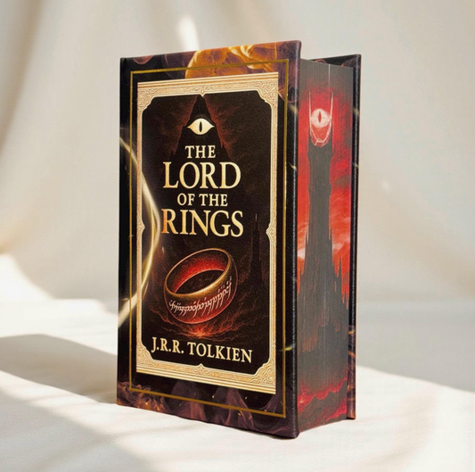 Lord of the Rings Collectors Mordor Edition Book: Handbound Leather | Sprayed Edge | Custom End Paper