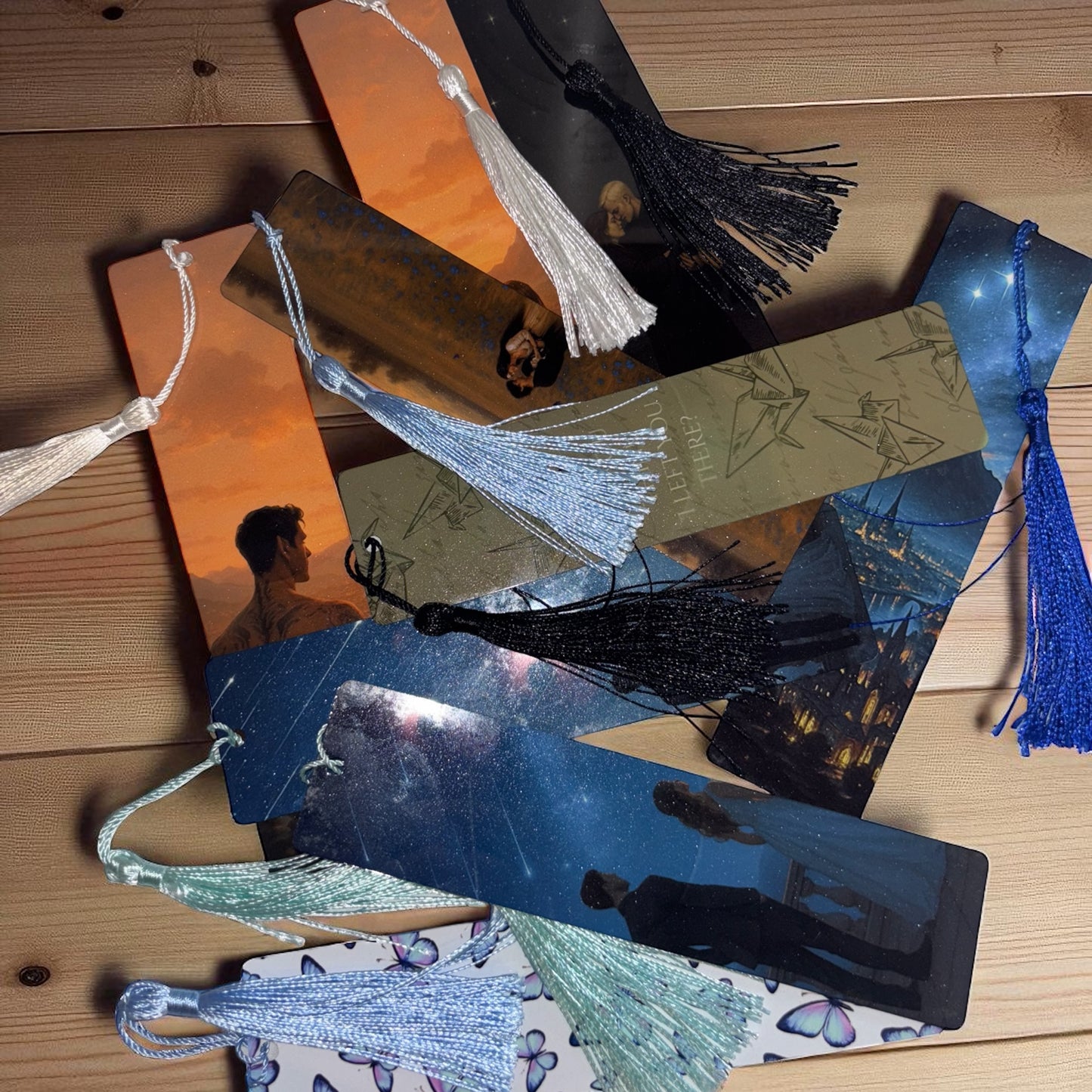ACOTAR Metal Bookmark Set: Feyre & Rhysand, Velaris Sunrise
