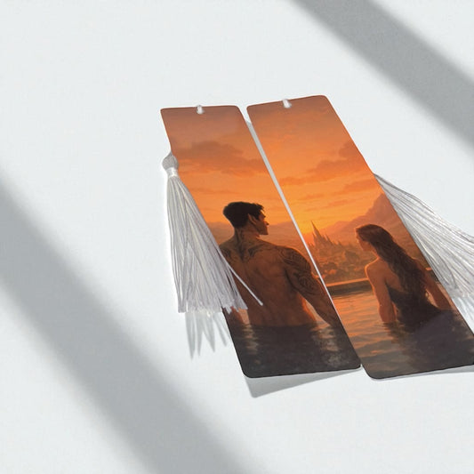 ACOTAR Metal Bookmark Set: Feyre & Rhysand, Velaris Sunrise
