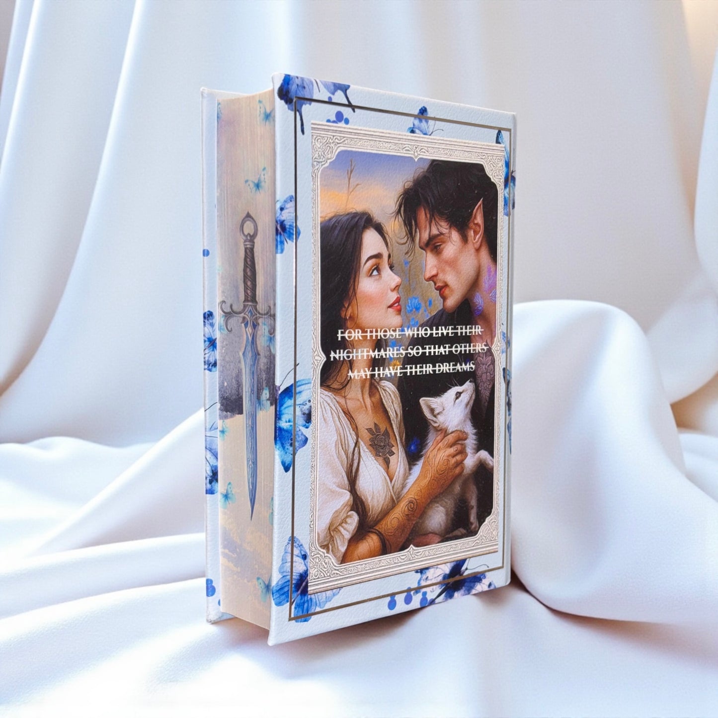 “Quicksilver” Collectors Edition - Hand-bound Faux Leather Hardback | Sprayed Edges | Custom End Papers | Silver Foiling