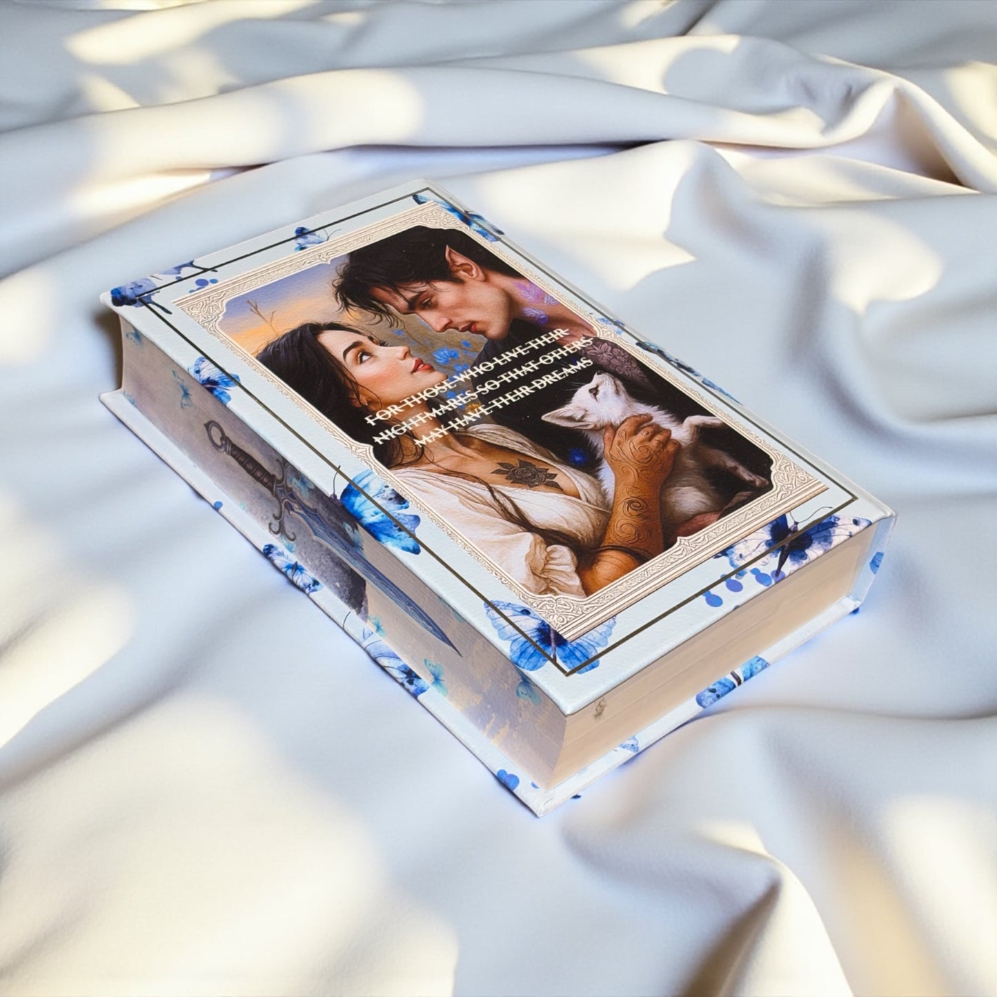 “Quicksilver” Collectors Edition - Hand-bound Faux Leather Hardback | Sprayed Edges | Custom End Papers | Silver Foiling