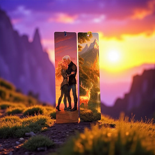 Throne of Glass Metal Bookmark Set: Aelin & Rowan Romantic Fantasy