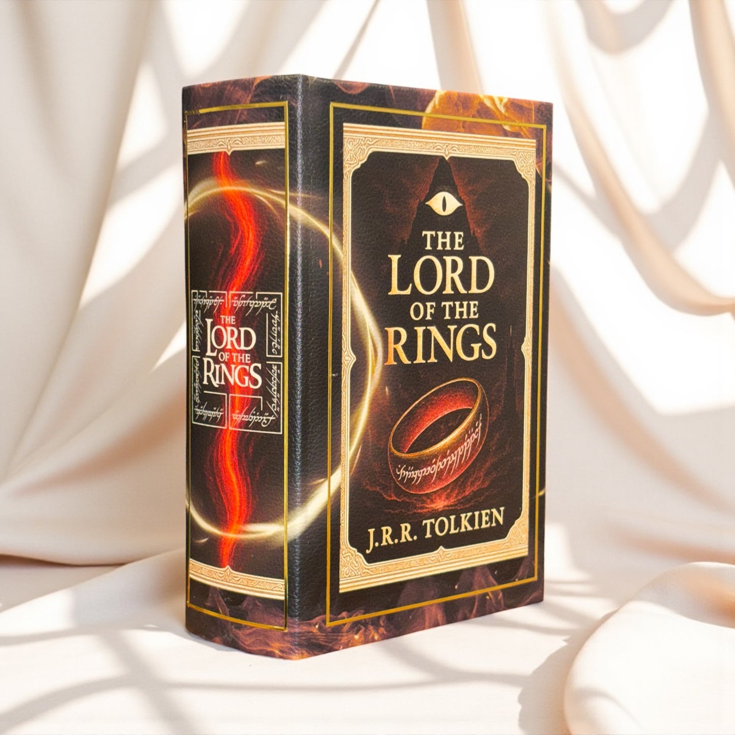 Lord of the Rings Collectors Mordor Edition Book: Handbound Leather | Sprayed Edge | Custom End Paper