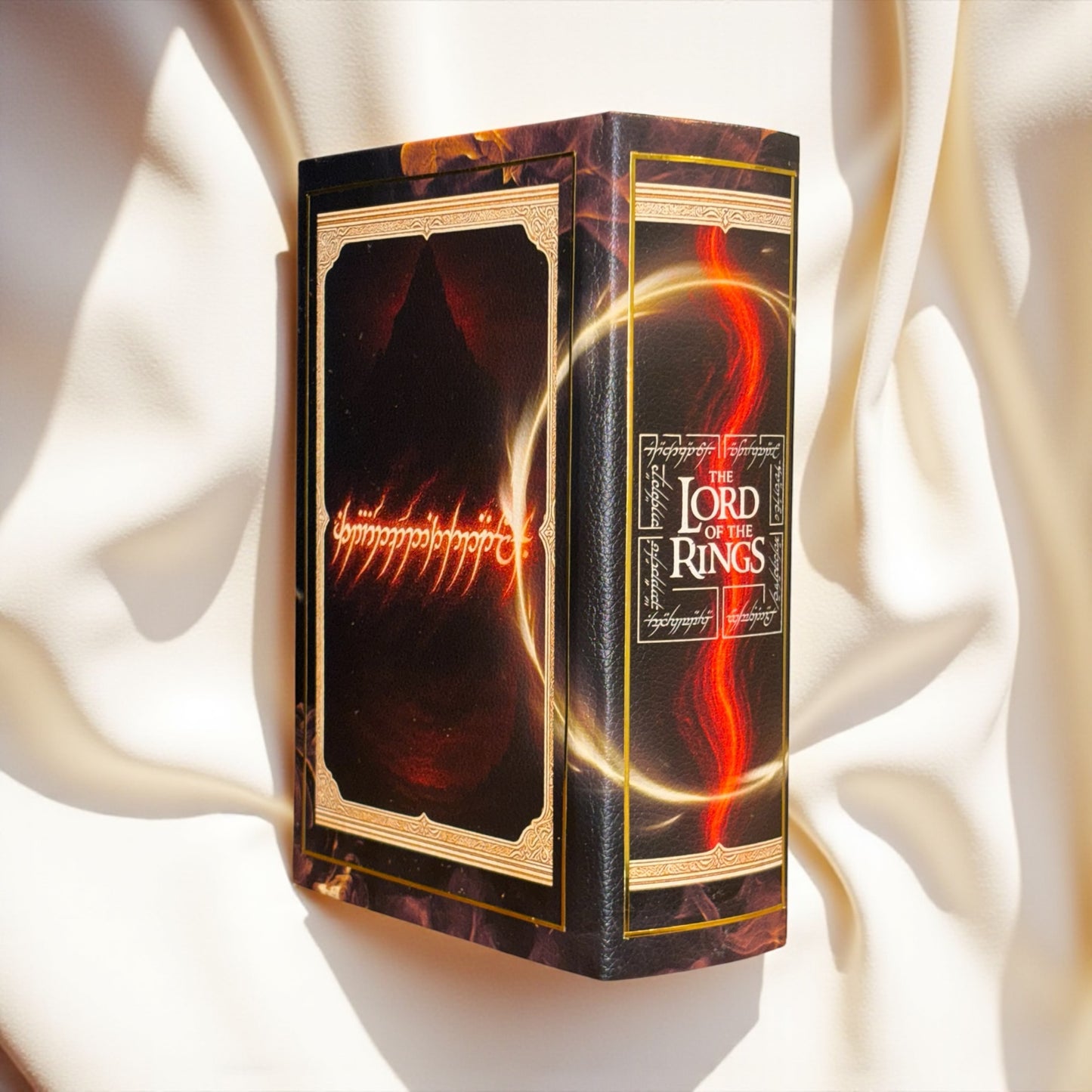 Lord of the Rings Collectors Mordor Edition Book: Handbound Leather | Sprayed Edge | Custom End Paper