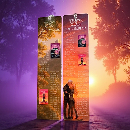 Throne of Glass Metal Bookmark Set: Tandem Read - Sarah J. Maas Inspired