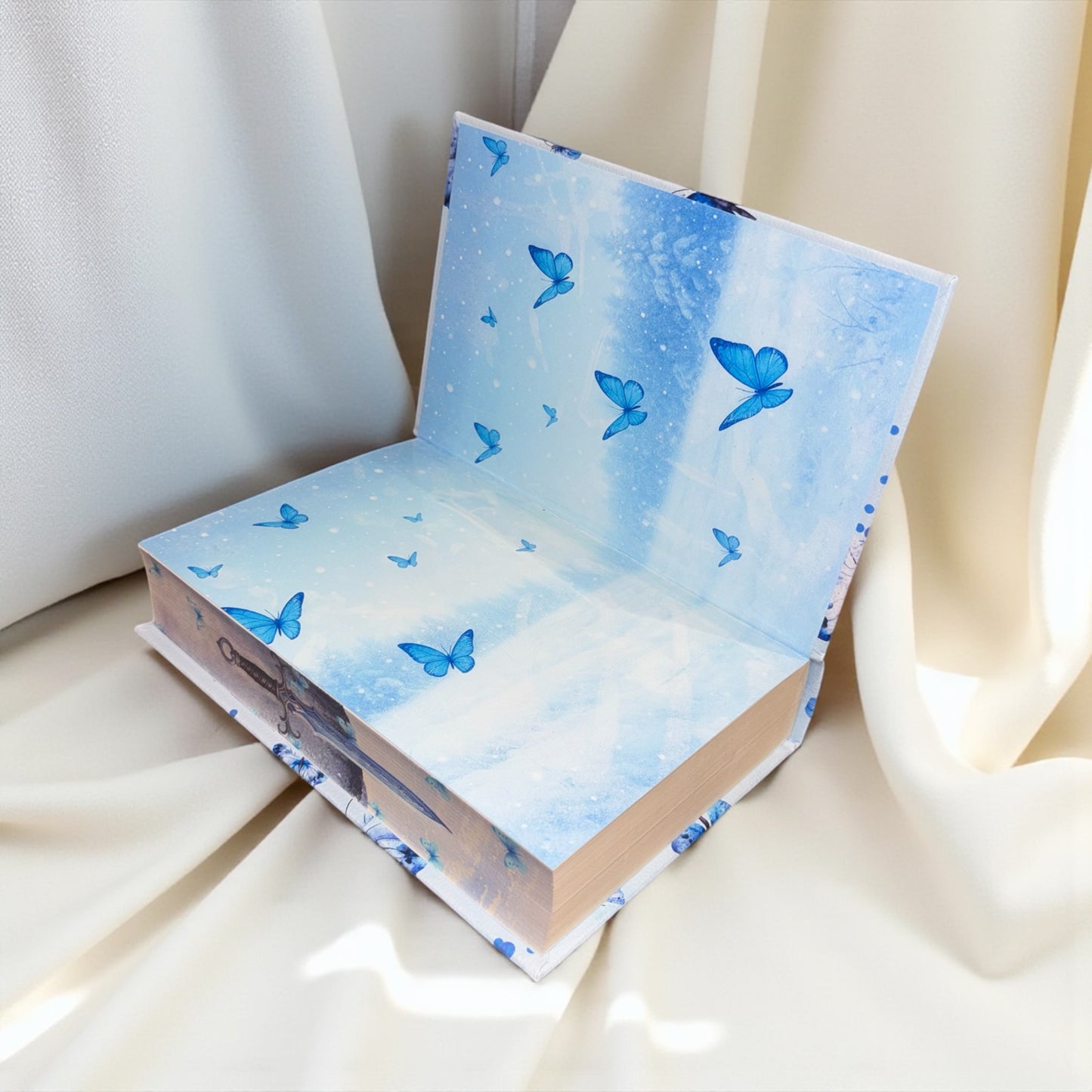 “Quicksilver” Collectors Edition - Hand-bound Faux Leather Hardback | Sprayed Edges | Custom End Papers | Silver Foiling