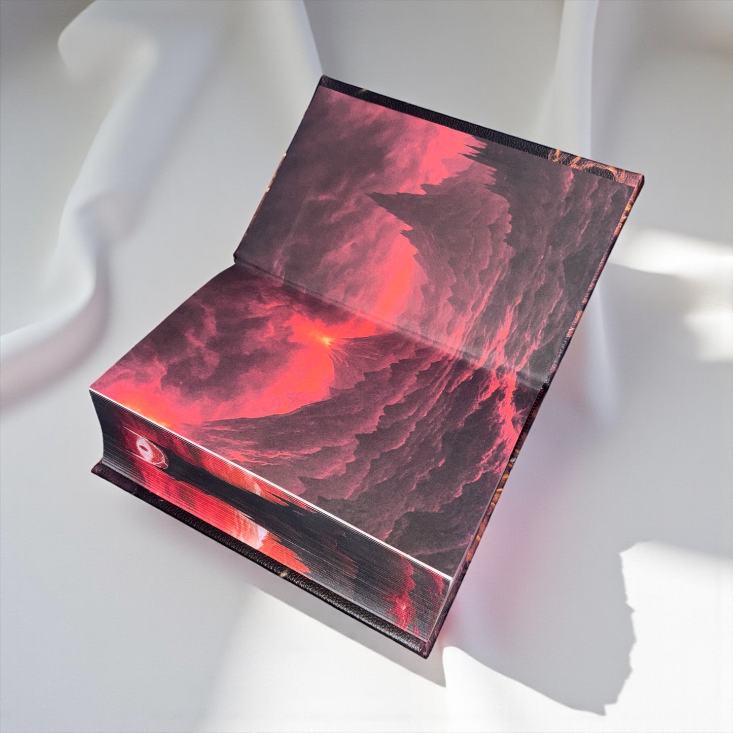 Lord of the Rings Collectors Mordor Edition Book: Handbound Leather | Sprayed Edge | Custom End Paper