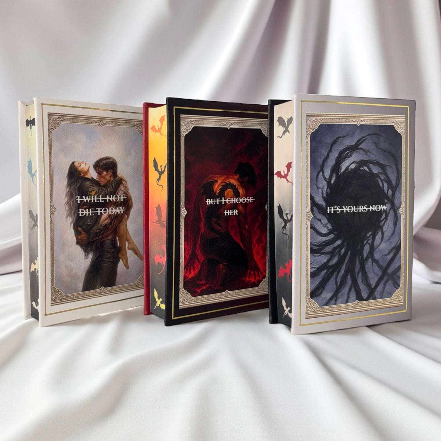 The Complete Collectors Empyrean Series | Leather Hardback Bound, Sprayed Edges, Custom End Papers