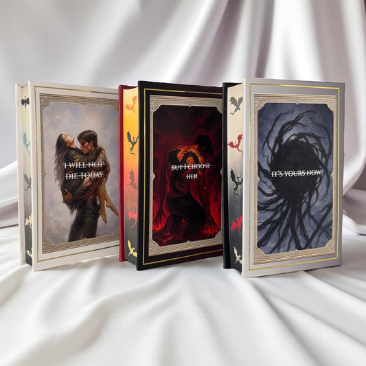 The Complete Collectors Empyrean Series | Leather Hardback Bound, Sprayed Edges, Custom End Papers