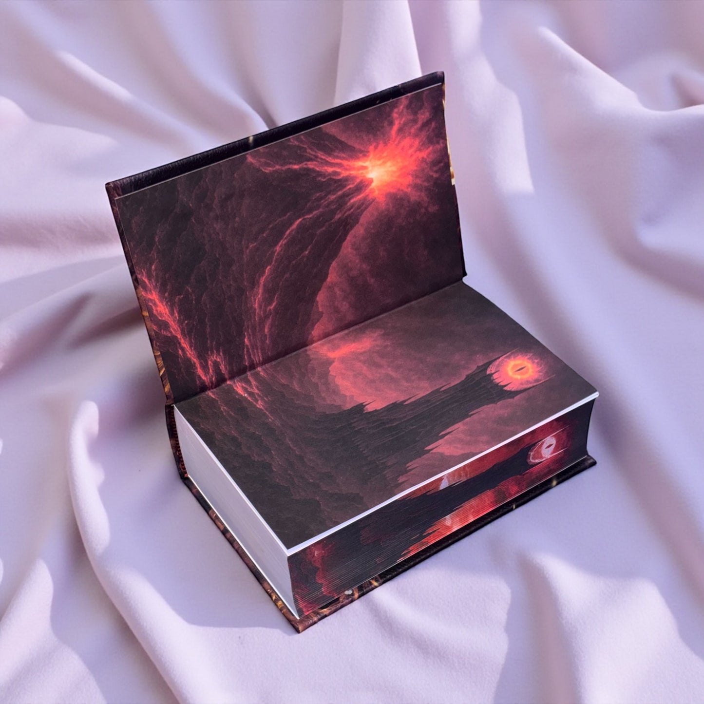 Lord of the Rings Collectors Mordor Edition Book: Handbound Leather | Sprayed Edge | Custom End Paper