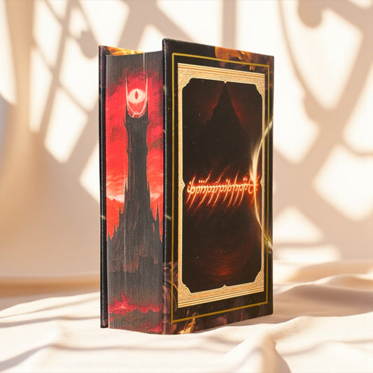 Lord of the Rings Collectors Mordor Edition Book: Handbound Leather | Sprayed Edge | Custom End Paper
