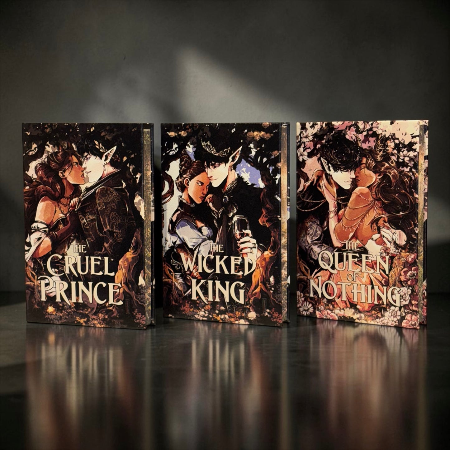 COMING SOON - BOOK 1 - The Cruel Prince X Marine VHS - Faux Leather Rebind - Sprayed Edges - Custom End Papers - BOOK 1 ONLY