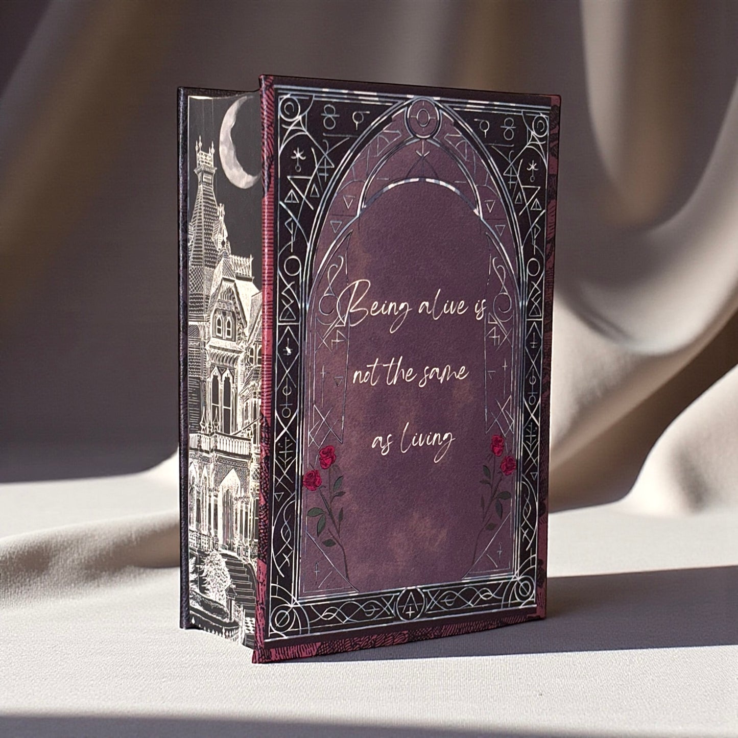 FEB 2026 PREORDER - “Alchemised” Luxury Rebind X Anna Stone - Hand-bound Faux Leather Hardback | Sprayed Edges | Custom End Papers | Silver Foiling