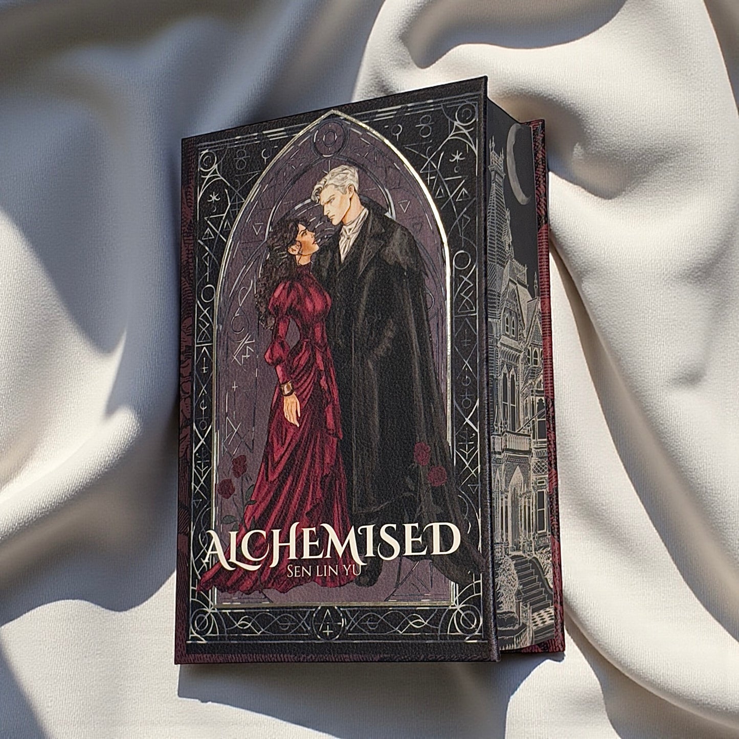 FEB 2026 PREORDER - “Alchemised” Luxury Rebind X Anna Stone - Hand-bound Faux Leather Hardback | Sprayed Edges | Custom End Papers | Silver Foiling