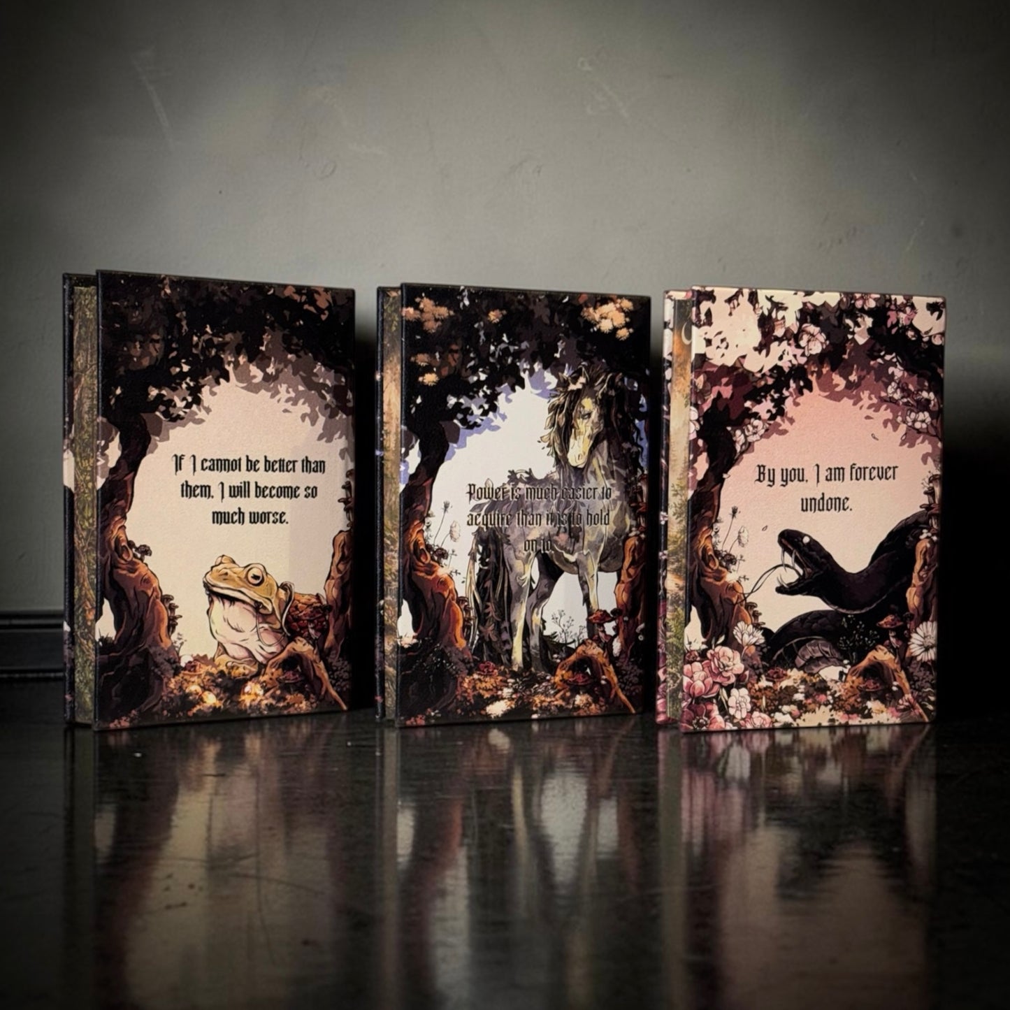 COMING SOON - BOOK 1 - The Cruel Prince X Marine VHS - Faux Leather Rebind - Sprayed Edges - Custom End Papers - BOOK 1 ONLY