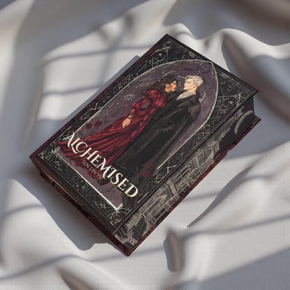 FEB 2026 PREORDER - “Alchemised” Luxury Rebind X Anna Stone - Hand-bound Faux Leather Hardback | Sprayed Edges | Custom End Papers | Silver Foiling