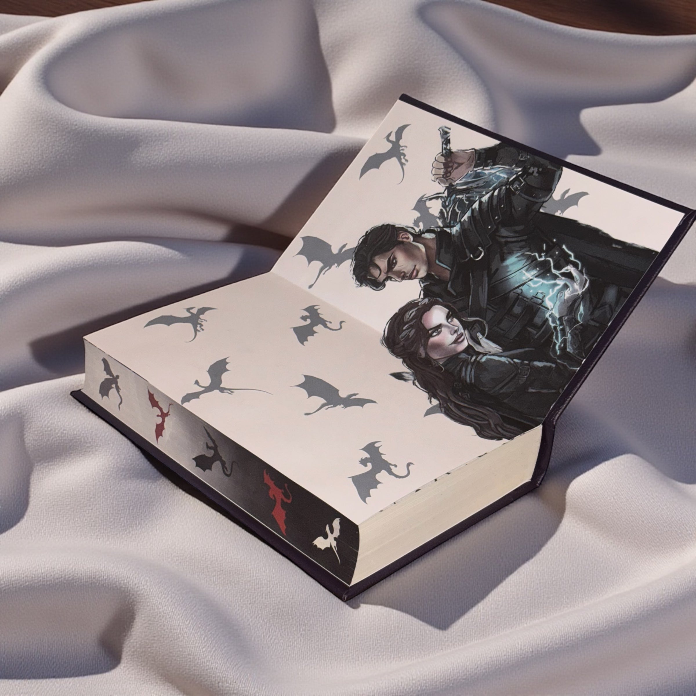 PREORDER - “Onyx Storm” Luxury Rebind X Anna Stone - BOOK 3 - Hand