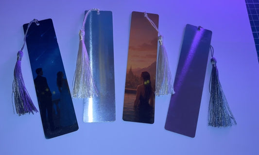 Fourth Wing Bookmark Set | Violet & Xaden with Tairn X Andarna | Rebecca Yarros Inspired Metal Bookmarks | Romantic Fantasy Bookish Gift